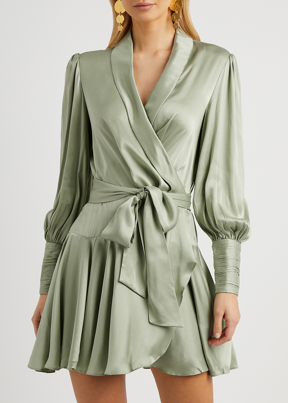 Zimmermann Sage silk wrap dress - Harvey Nichols